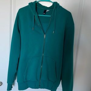 Teal Zip up hoodie size medium from H&M